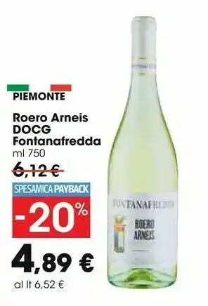 Carrefour Market Fontanafredda Roero Arneis 750ml offerta