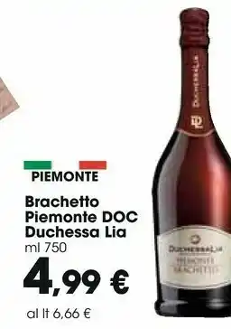 Carrefour Market Duchessa lia Bracchetto Piemonte 750 Ml offerta