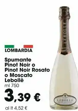 Carrefour Market Pinot Noir Le Bolle offerta