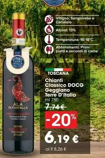 Carrefour Terre d'Italia Chianti Classico offerta