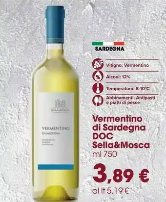 Carrefour Sellamosca - Vermentino Di Sardegna Doc 750 G(ml) offerta