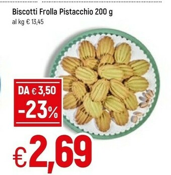 Biscotti Frolla Pistacchio