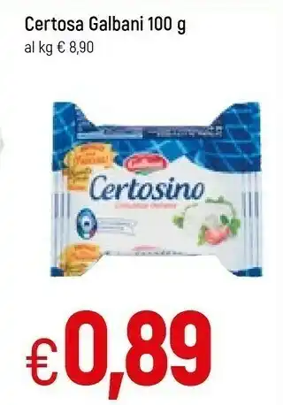 Galassia Galbani Certosa 100 G(ml) offerta