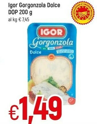 Galassia Igor Gorgonzola Dolce Dop 200 G offerta