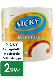 Proshop Nicky Asciugatutto Maxirotolo offerta