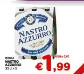 Crai Nastro Azzurro Birra 330 G(ml) offerta