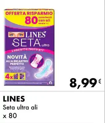 Iper Tosano LINES Seta ultra ali x 80 offerta