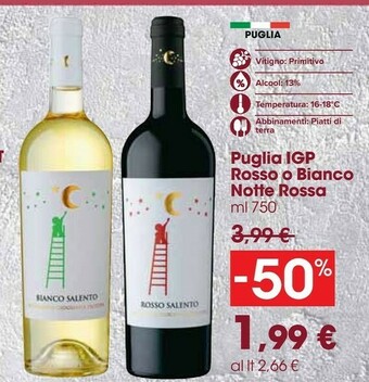 Carrefour Market Notte rossa Primitivo Di Puglia IGP 750 G(ml) offerta