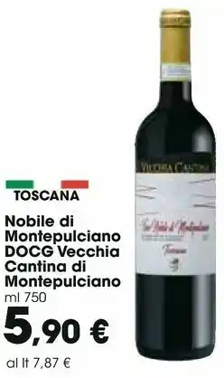 Carrefour Market Vecchia cantina Vino Nobile Di Montepulciano 750 G(ml) offerta