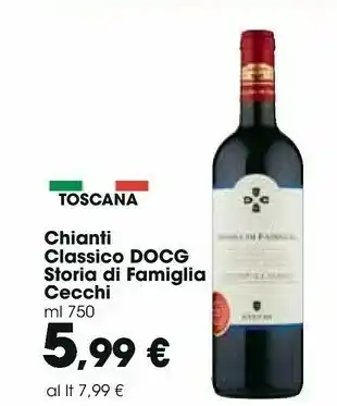 Carrefour Market Cecchi Chianti Classico Docg Storia Di Famiglia 750 Ml offerta