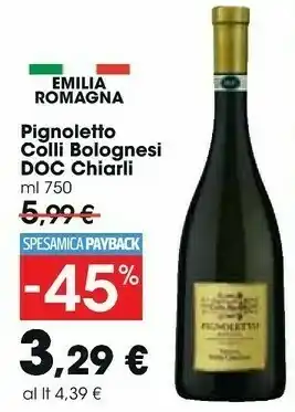 Carrefour Market Chiarli Pignoletto 750 G(ml) offerta