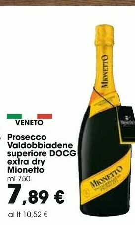 Carrefour Market Mionetto Valdobbiadene Prosecco Superiore Extra Dry 750 G(ml) offerta