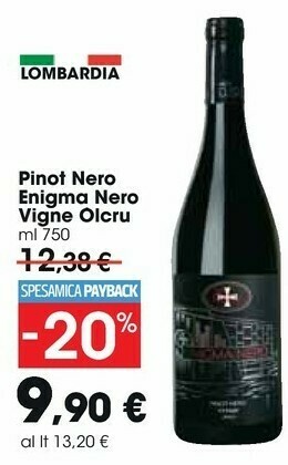 Carrefour Market Vigne Olcru Pinot Nero Enigma Nero offerta