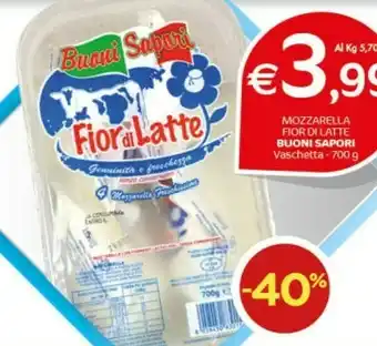 Crai Buoni Sapori Mozzarella Fior Di Latte 700 G offerta