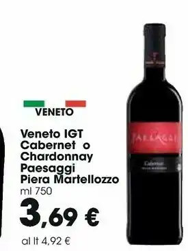 Carrefour Market Piera Martellozzo Veneto IGT Cabernet offerta