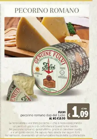 Deco Supermercati Sapori Pecorino offerta