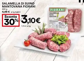 Coop SALAMELLA DI SUINO MANTOVANA FIORANI 400 g offerta
