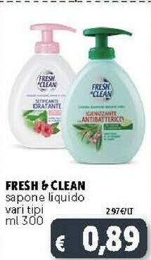 Deco Supermercati Fresh & Clean Sapone liquido offerta
