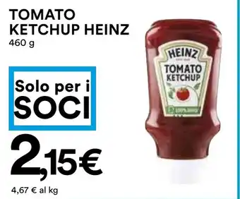 Coop TOMATO KETCHUP HEINZ 460 g offerta