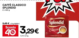 Coop CAFFÈ CLASSICO SPLENDID 2 x 225 g offerta