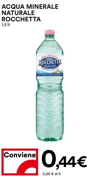 Coop ACQUA MINERALE NATURALE ROCCHETTA 1,5 lt offerta