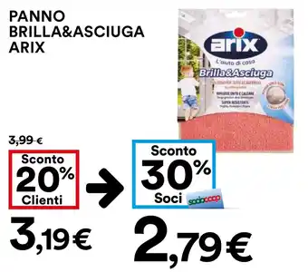 Coop PANNO BRILLA&ASCIUGA ARIX offerta