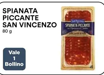 Coop SPIANATA PICCANTE SAN VINCENZO 80 g offerta