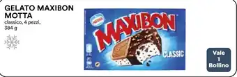 Coop GELATO MAXIBON MOTTA classico, 4 pezzi, 384 g offerta