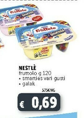Deco Supermercati Nestlè Fruttolo offerta