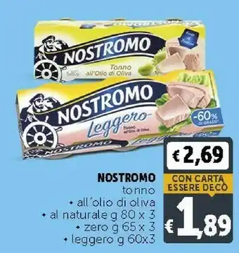 Deco Supermercati Nostromo Tonno offerta