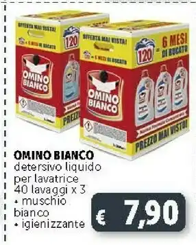 Deco Supermercati Omino Bianco Detersivo lavatrice offerta