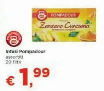 Metà Pompadour Infusi Zenzero Curcuma 20 Filtri offerta