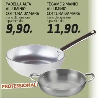 Ipercoop Tegame 2 Manici Alluminio Cottura d'Amare offerta