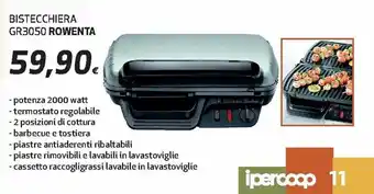 Ipercoop Rowenta Bistecchiera GR3050 offerta