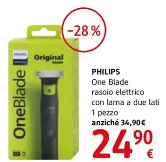 dm drogerie markt PHILIPS One Blade rasoio elettrico con lama a due lati 1 pezzo offerta