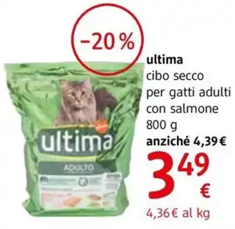 dm drogerie markt ultima cibo secco per gatti adulti con salmone 800 g offerta