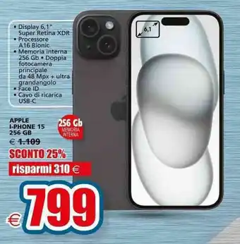 Il Gigante APPLE I-PHONE 15 offerta