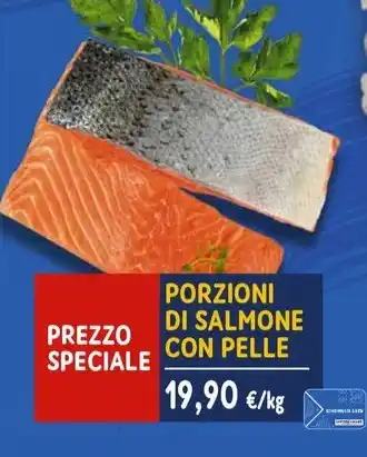 Sapore di Mare PORZIONI DI SALMONE CON PELLE offerta