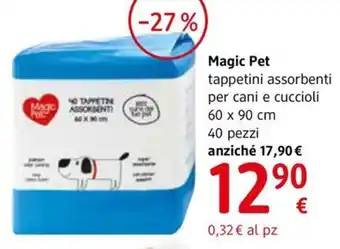 dm drogerie markt Magic Pet tappetini assorbenti per cani e cuccioli 60 x 90 cm 40 pezzi offerta