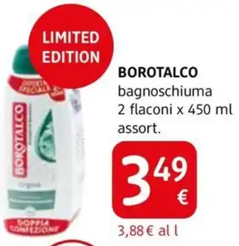 dm drogerie markt BOROTALCO bagnoschiuma 2 flaconi x 450 ml assort. offerta