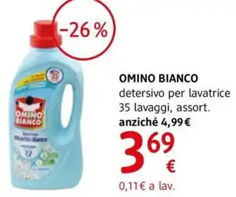 dm drogerie markt OMINO BIANCO detersivo per lavatrice 35 lavaggi, assort. offerta