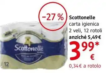 dm drogerie markt Scottonelle carta igienica 2 veli, 12 rotoli offerta