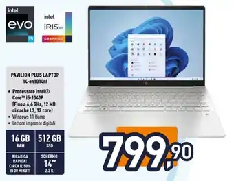 Unieuro HP PAVILION PLUS LAPTOP 14-eh1014nl offerta