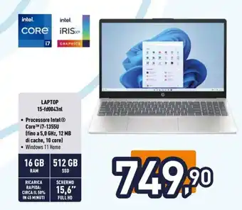 HP LAPTOP 15-fd0043nl
