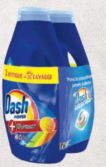 Conad City DETERSIVO LIQUIDO PER LAVATRICE POWER DASH classico, colorati, smacchiante 1,8 L conf. 18 lavaggi x 2 pezzi offerta