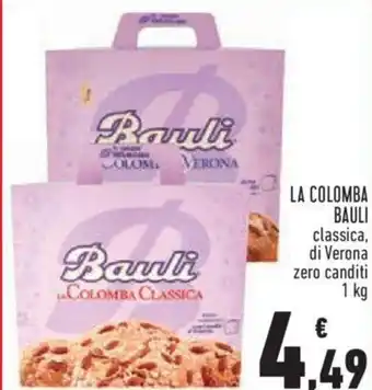 Conad City LA COLOMBA BAULI classica, di Verona zero canditi 1 kg offerta