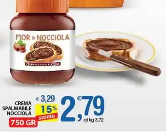 Qui Discount CREMA SPALMABILE NOCCIOLA 750 GR offerta