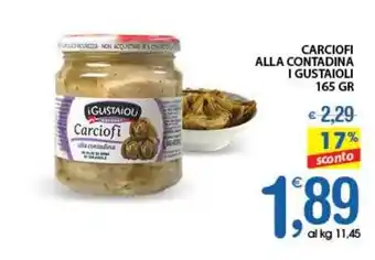 CARCIOFI ALLA CONTADINA I GUSTAIOLI 165 GR