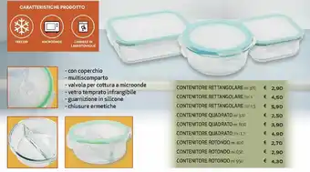 Ipercoop Contenitore Rettangolare 370ml offerta