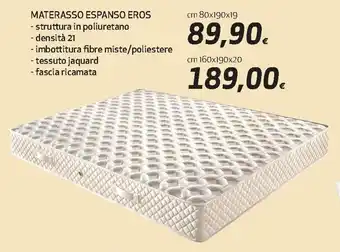 Ipercoop Materasso Espanso Eros 160x190x20cm offerta